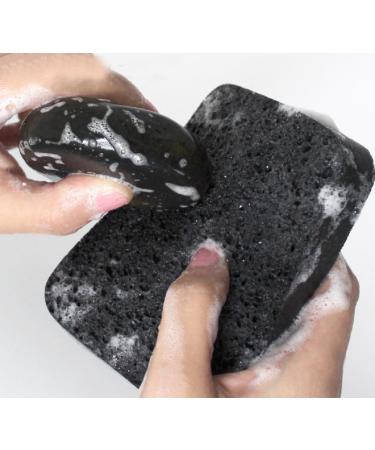 Exfoliating Face Sponge - Natural Wood Pulp Makeup Sponge for Acne Eczema & Dry Skin Gentle Cleansing & Exfoliation | International Shipping Available - Buy Online on GoSupps.com