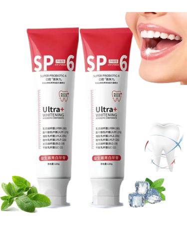 Ultra Whitening Toothpaste Sp-6 Probiotic Whitening Toothpaste Sp-6 Whitening and Stain Removing Toothpaste Deep Cleaning Toothpaste Prevents Tartar