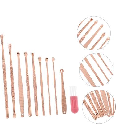 FRCOLOR Earwax Remover Kit - Stainless Steel Ear Pick & Cleaning Tools for Effective Ear Wax Removal - Portable & Ergonomic Design (Pink 11.5x0.5x0.5CM) - International Shipping Available - Buy Online on GoSupps.com