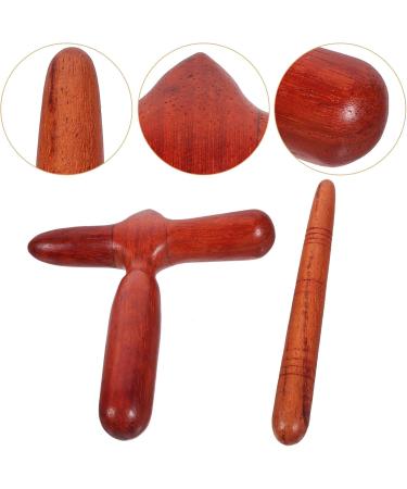Gatuida 2-Piece Wooden Trigger Point Massage Tool Set for Foot Pain Relief | Acupressure & Reflexology Massage Tools - Buy Online on GoSupps.com