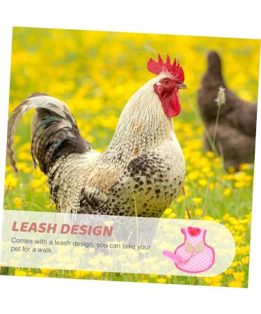 SEWOART Chicken and Duck Vest Hen Pet Harness Puppy Harness Comfortable Pet Harness Pet Leash Polyester Pink 17X15X0.5CM Pink - Buy Online on GoSupps.com