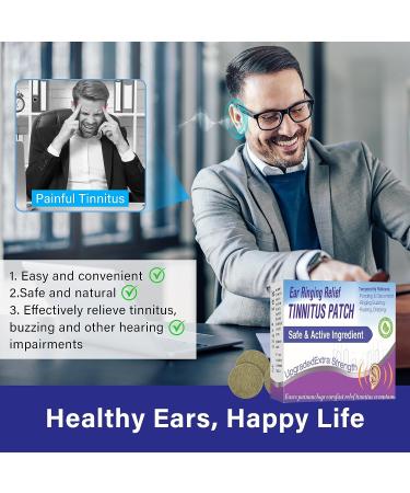 Tinnitus Relief Patches - Natural Herbal Treatment for Ringing Ears | Improve Hearing & Boost Blood Circulation - 50Pcs - Buy Online on GoSupps.com