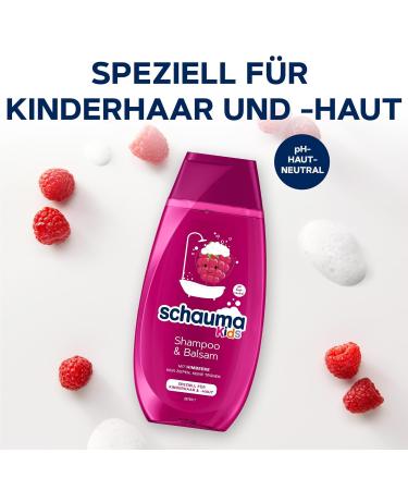 Schauma Kids Shampoo & Conditioner Raspberry 250ml - Gentle & Nourishing Hair Care for Children | International Shipping Available - Buy Online on GoSupps.com