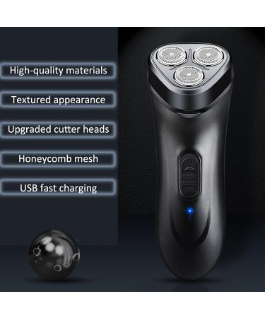 Electric Shaver for Men Electric Beard Trimmer Cordless USB Rechargeable Electric Men's Shaver Wet and Dry Men's Rotary Shavers with Pop-up Trimmer Waterproof Electric Pocket Shaver for Travel Home Use 057 - Buy Online on GoSupps.com