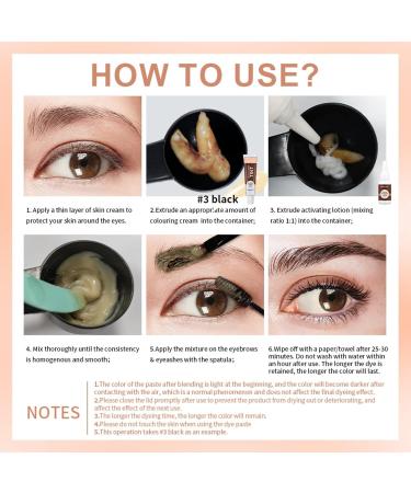 Eyelash & Brow Tint Kit - Natural Volumizing Color Long-lasting 4-8 Weeks Waterproof - DIY Salon or Home Use (Chestnut - Buy Online on GoSupps.com