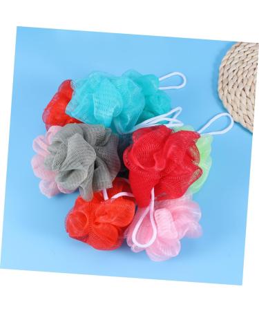 10pcs Bath Balls & Scrubbing Sponges - Body Wash Shower Scrubber for Adults & Kids | Soft Bath Towels & Rinsers - Buy Online on GoSupps.com