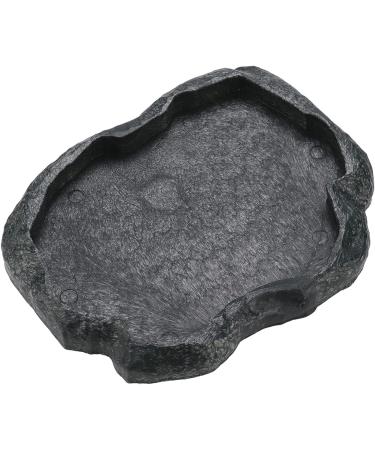Reptile Rock Food Dish Tortoise Feeder Lizard Water Dish Resin Reptile Water Dish Resin Rock Feeding Plate Vivarium Food Water Dish Bowl for Tortoise Lizard Iguana Snake(M-Green) M Green - Buy Online on GoSupps.com