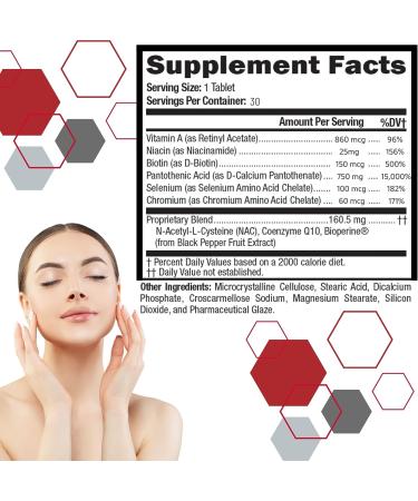 Acnetame Acne Pills 30 Day Treatment for Clear Skin - 30 Servings (Pack of 1) - Buy Online on GoSupps.com