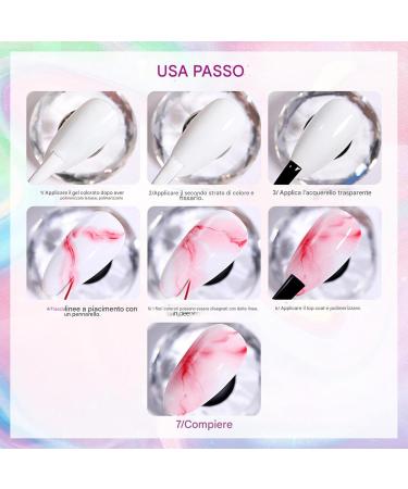  Hogvinnatil Clear Gel Nail Polish | 15ml Water-Based Blossom Top Coat for Girls Diffusion Effects Compact Lightweight UV Nail Polish for Travel Outdoors Home and Travel - Buy Online on GoSupps.com