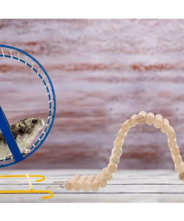 SOSPIRO Wooden Hamster Ladder Bridge - Small Animal Climbing Stair Toy for Hamsters & Chipmunks - Buy Online on GoSupps.com