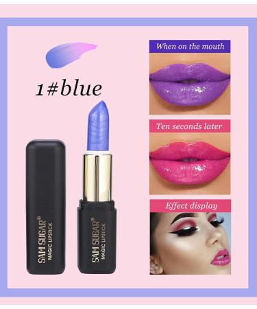Buy Blue Rose Color Changing Lipstick - Tinted Lip Balm & Shimmer PH Lip Gloss | Moisturizing Long Lasting Waterproof Pink Lips for Women - Buy Online on GoSupps.com