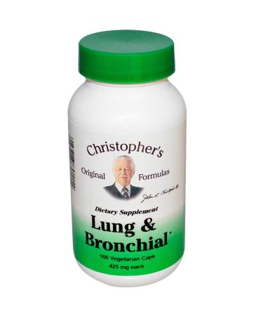 Christopher's Original Formulas Lung and Bronchial 425 mg 100 Vegetarian  Caps