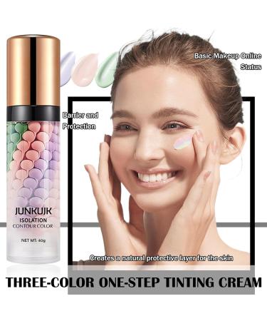 One Step Color Corrector | Color Correcting Foundation Serum & Moisturizing Concealer for Flawless Skin - Tri-Color Makeup Primer - Buy Online on GoSupps.com