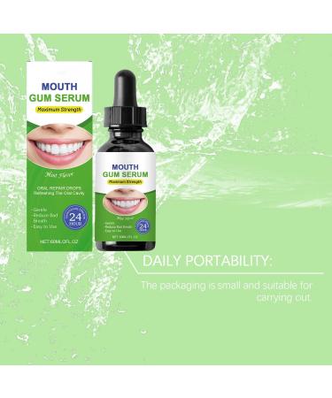 Natural Gum Repair Drops for Adults 60ml Mint Flavor Relieves Receding Gums Bad Breath & Dry Mouth Alcohol-Free Oral Care Solution - Buy Online on GoSupps.com