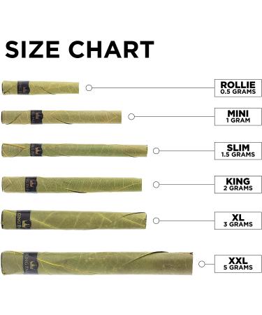 King Palm Mini Size Natural Pre Wrap Palm Leaf Cones - 25 Pack - Organic Prerolled Cones with Corn Husk Filter - Buy Online on GoSupps.com