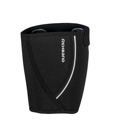 Rehband Thigh Bandage with Velcro Fastener | XS-XXL | 5mm Neoprene Thigh Support for Muscle Tear & Strain | Black Compression Bandage - 1 Piece - Buy Online on GoSupps.com
