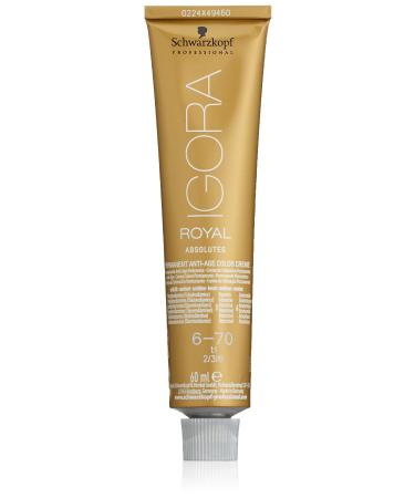 Schwarzkopf IR Absolutes 6-70 60ml 6-70 Dark Blonde Copper Natural 60 ml (Pack of 1)