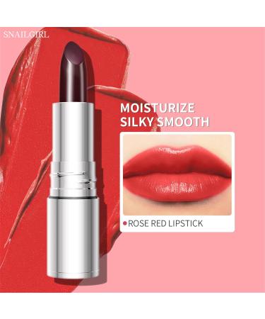 Matte Finish Lipstick | Black Rose Sweat-Resistant Foundation for Makeup - Smudge-Proof Lipstick - For Beauty Travel Daily Wear Evening Wear Women Girls - Buy Online on GoSupps.com