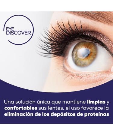 EYE DISCOVER Contact Lens Fluid - Disinfection Cleaning Protein Removal Moisturizing & Rinsing (2 x 360ml) - Buy Online Internationally - Buy Online on GoSupps.com