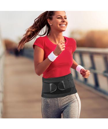 Lower Back Brace - Adjustable Lumbar Support for Pain Relief | Breathable Support Belt for Men & Women - Ideal for Home & Work - Buy Online on GoSupps.com