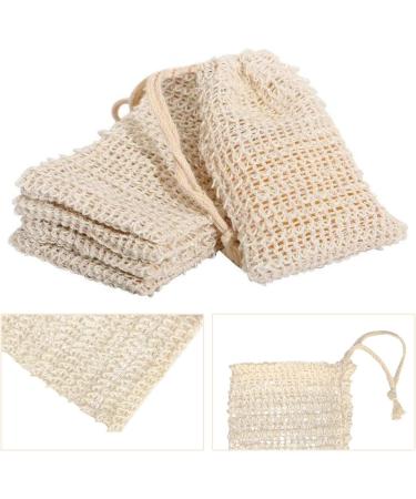 AWAGAS 30 Organic Sisal Soap Bags | 100% Natural Soap Sacks for Foaming Drying Peeling & Massage Ideal for Face & Body Shower - Buy Online on GoSupps.com