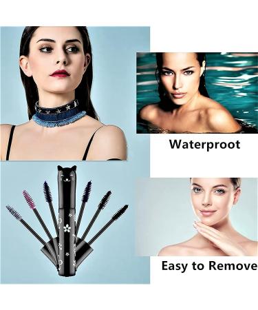 2 PCS Purple Cat Eye Mascara - Waterproof Fast Dry Formula for Curled, Lengthened Lashes - Buy Online on GoSupps.com