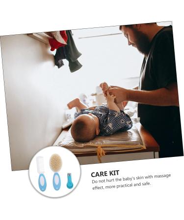 3pcs Wool Brush Baby Hairbrush Cleaner Grooming Kit - Healvian Soft Bristle Cleaning Brushes for Newborn Boy Girl - Buy Online on GoSupps.com