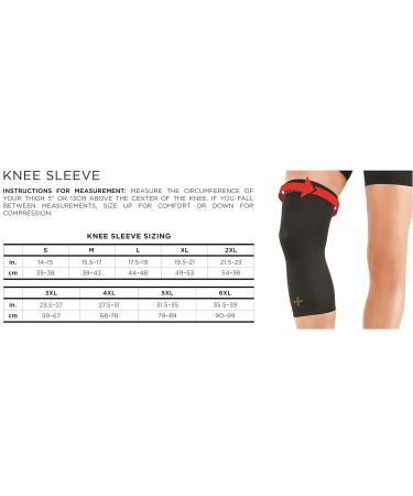 Tommie Copper Knee Sleeve 3X-Large - Black Compression Support for Pain Relief | International Shipping Available - Buy Online on GoSupps.com
