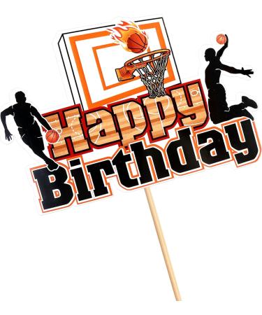 Basketball Cake Topper - Happy Birthday Shield | Sports Theme Decor for Young Girls - Buy Online on GoSupps.com