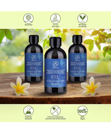 Magnesium Oil 250ml - Pure Body & Massage Oil | Natural Skin Care & Relaxation | Perfect for Sports - Buy Online on GoSupps.com