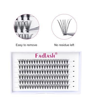 Premium 20D 0.07mm D Curl Individual Eyelash Clusters - 120PCs DIY Fadlash Eyelashes - 13mm | Shop Internationally - Buy Online on GoSupps.com