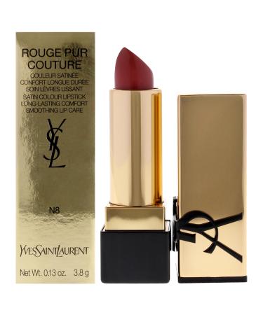 Yves Saint Laurent Rouge Pur Couture Satin Lipstick - N8 Blouse Nu for Women - 0.13 oz Lipstick