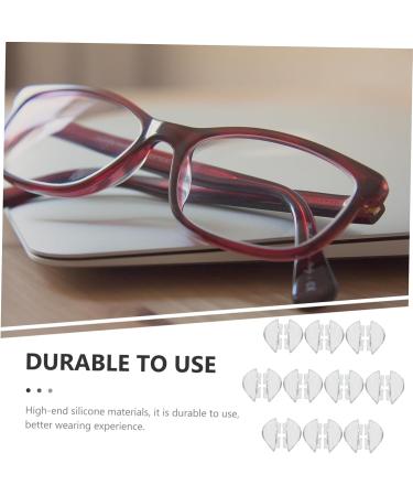 Lurrose 20 Pairs Slide-Resistant Glasses Nose Pads - Transparent Gel Cushion Supports for Smooth Comfort - Replaceable & Durable - Ideal for All Glasses - Buy Online on GoSupps.com