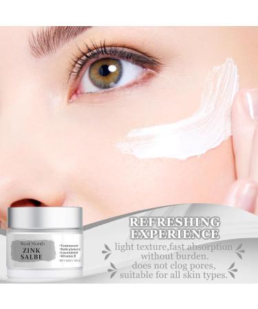 Luyuttn 2 Pieces Zinc Ointment Against Pimples with Tea Tree Oil Body Acne Cream Cream Against Pimples AntiBlackhead for Face and Buttocks Back and Thighs - Buy Online on GoSupps.com