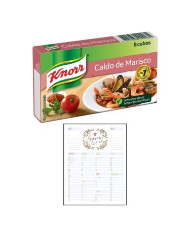 Seafood Stock Cubes Bundle which Contains Knorr Seafood Stock (Caldo de Marisco) 8 Cubes and Grocery List Card - Buy Online on GoSupps.com