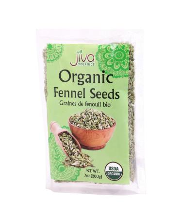 Jiva USDA Organic Fennel Seeds 7oz - Resealable Bag - 7 Ounce (1 Pack) - Buy Online on GoSupps.com