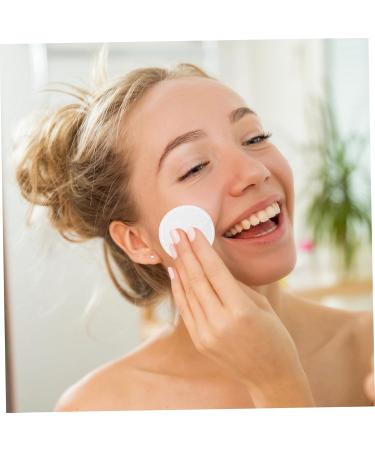FRCOLOR 3pcs Round Cotton Makeup Remover Pads - Disposable Facial Wipes for Eyelash & Makeup Cleaning - Pure White Cotton Pads - Buy Online on GoSupps.com
