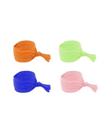 Mandala Crafts 100 Knotted Elastic Hair Ties for Women & Girls - No Crease Ponytail Holders & Bracelets - Buy Online on GoSupps.com