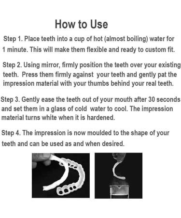 Buy Natural Dental Prosthesis | Immediate False Teeth & Temporary Tooth Facets for Men & Women - Removable Silicone Options - Buy Online on GoSupps.com