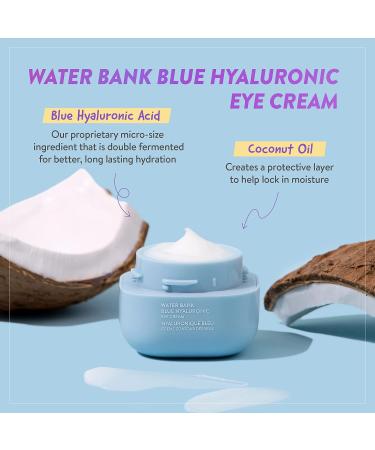 LANEIGE Water Bank Blue Hyaluronic Eye Cream - Hydrate, Brighten, Reduce Puffiness 0.8 fl. oz - Buy Online on GoSupps.com