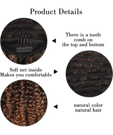 Hair Extensions 8 Inch Short Curly with Drawstring Hairpin Ponytail Afro Ponytail Hair Extension Synthetic Curly Bun for Black Women Hair Pieces For Women (Color : D Size : 8inches) 8inches D - Buy Online on GoSupps.com