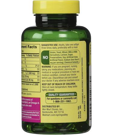 4 TOP CARE Evening Primrose Oil Women's Health Dietary Supplement Softgels 1000 mg 75 Count - Buy Online on GoSupps.com