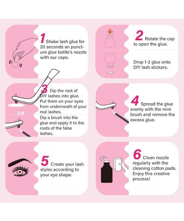 Cluster Lash Glue 10ml Clear: DIY Individual Lash Extension Adhesive, Waterproof, Long Lasting for 48 Hours - Buy Online on GoSupps.com