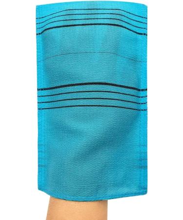 Korean Exfoliating Bath Gloves - Songwol Towel, 100% Viscose, Sky Blue (5 Pcs) - Buy Online on GoSupps.com