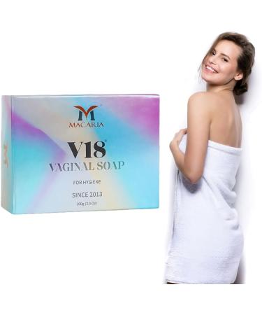 Macaria Cosmetics pvt Ltd V18 Vaginal Hygiene pH Balancing wash soap Natural Feminine Hygiene Solution for Gentle Cleansing Odor Control and Skin Nourishment pHBalanced Formula for All Skin Types - Buy Online on GoSupps.com