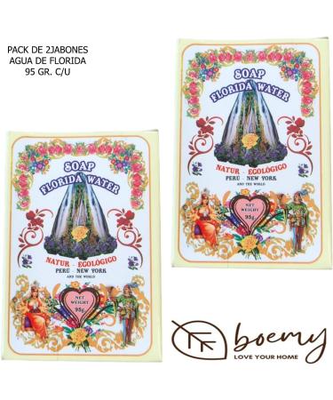  BOEMY Florida Water Soaps - Pack of 2 Water Florida Soap 95g Each - Buy Online on GoSupps.com