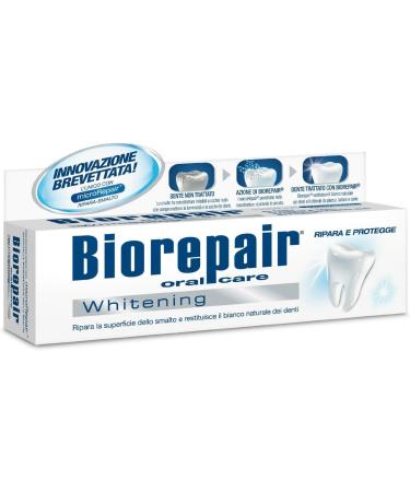 Biorepair Whitening Toothpaste with microRepair 2.5oz Tubes (Pack of 2) - Italian Import - Buy Online on GoSupps.com
