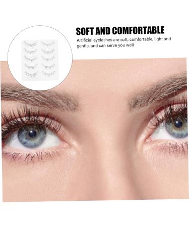 POPETPOP 5 Pairs Curling False Eyelashes Eye Lashes Lash Extension Tools Thick Eyelash Adhesives False Eyelashes Fake Eyelashes Strip Lashes Bulk No Lash Tool 5d Extend Chemical Fiber Girl - Buy Online on GoSupps.com