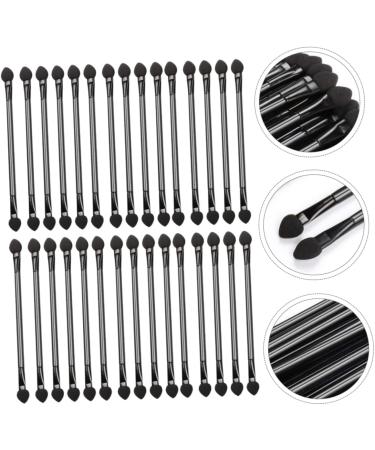 Baluue 60 Pcs Double Ended Eyeshadow Brush Bling Makeup Brushes Eye Makeup Tipped Eye Wooden Handle Black - Buy Online on GoSupps.com