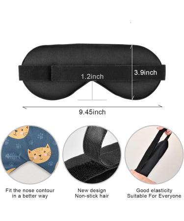 Haskirky Light Blocking Eye Mask - Adjustable for Deep Sleep & Meditation - Men and Women - Ideal for Travel & Office Use - Buy Online on GoSupps.com